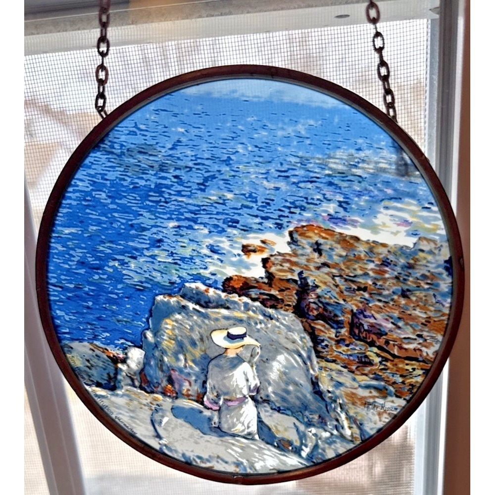 Smithsonian Institution Glassmakers' Stained Glass Collection: Vibrant Sea Scene